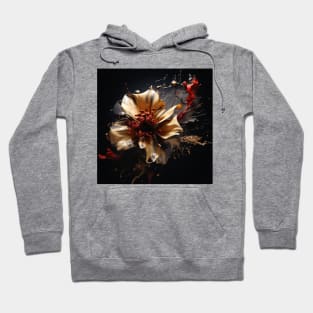 Fluid Blossom Art 3D Digital Art Hoodie